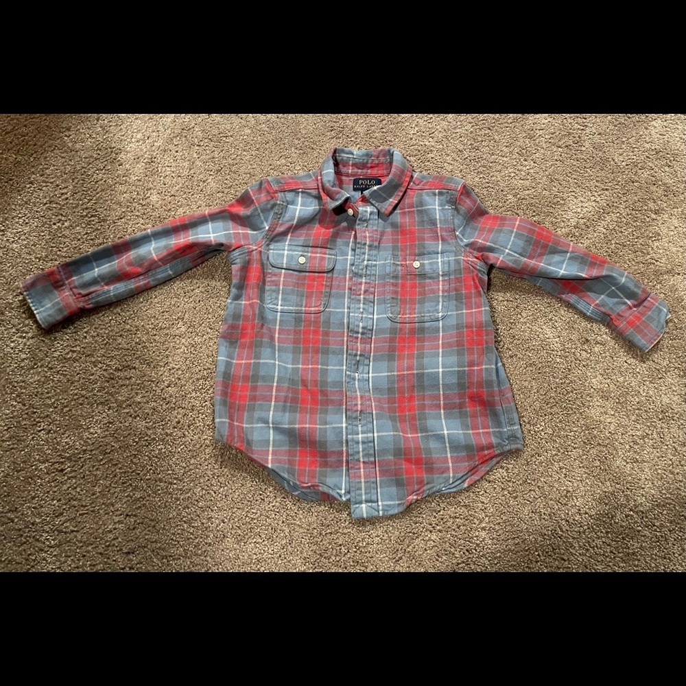 Polo Ralph Lauren shirt. Worn for family pictures.